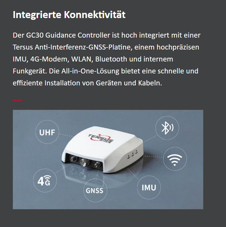 Tersus AG993 RTK GPS-Lenksystem